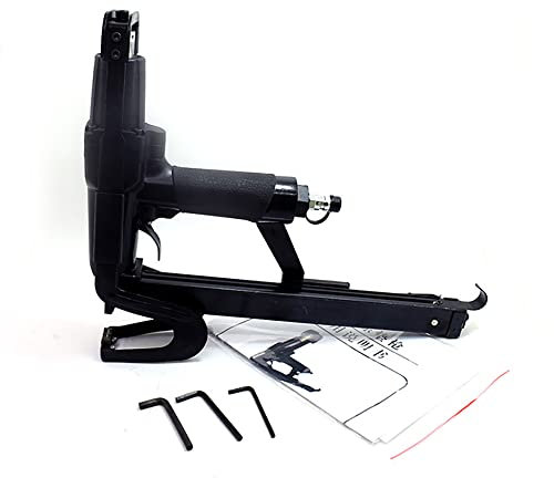 Jieotwice P88-U Pneumatisk nagelpistol, pneumatisk nagelpistol, lufthäftapparat, luftspikpistol, brun soffkudde, tygfilt, träbearbetningsverktyg