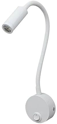 Veemoon LED Col de Cygne Lecture Murale Lumière, liseuse murale chambre Avec 3w lit lampe liseuse Lampe de chevet réglable à 360° Pour Bureau, chambre, hôtel (Lumière blanche)