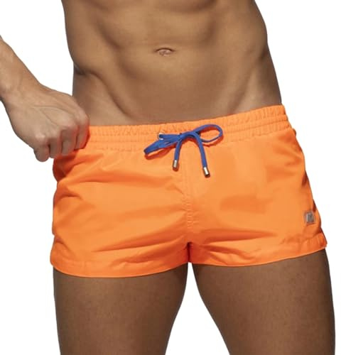 Générique Maillot De Bain Pour Homme - Short Ultra Court Pour Hommes Couleur Assortie Poche ZippéE Pantalon Fendu Jambes Short De Sport De Natation De Plage Printemps Et éTé Voiture Homme