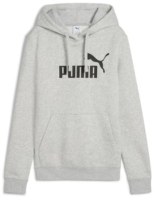 Puma ESS No. 1 Logo Hoodie FL, Sweats à Capuche Mixte, Light Gray Heather,