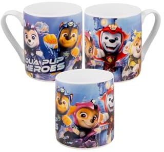 Paw Patrol Tasse für Kinder - Aqua Pup Heroes Kinderbecher Kindertasse aus Keramik 230 ml