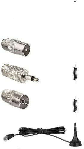 DVB-T/DVB-T2 Rod Antenna for TV/Radio Black-0180