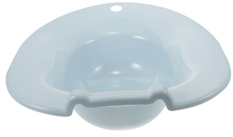 HOMOCONO Sitz Bath Basin for Postpartum Care and Pregnant Women, Blue Toilet Seat Soaking Tub for Private Part Hygiene, Bathing Aid for Home Use