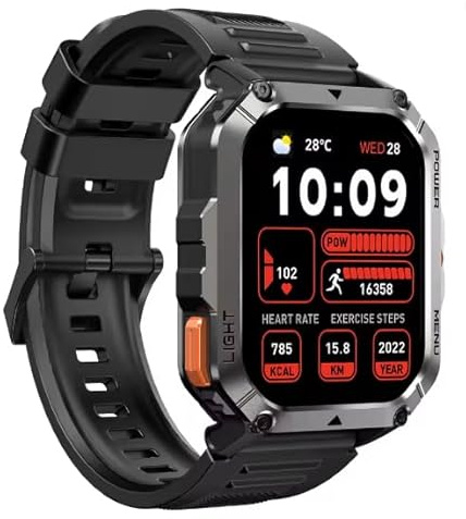 LMHTRADE 2025 New Waterproof Rugged Smart Watch W70 Pro 900mAh Rugged Smart Watch for Outdoor With Emergency Lighting, Compass