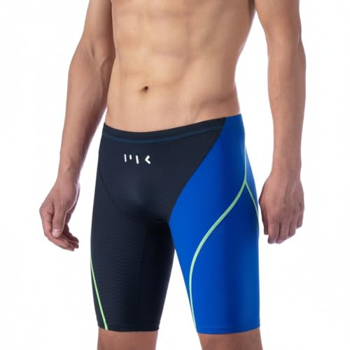 MY KILOMETRE Herr Vävda Baddräkt Jammer - Hållbara Simbyxor Jammers Klorresistenta, Snabbttorkande Mellanlängd Shorts Badbyxor för Träning och Tävling