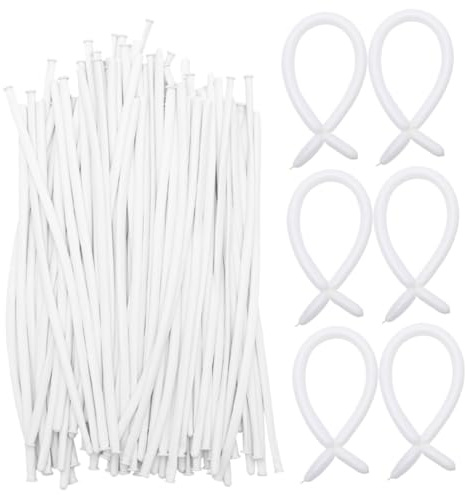 WEKAMOS 200 Globos de Látex de Color para Modelar, Globos Giratorios Gruesos de 30 Cm para Decoración de Fiestas, Bodas y Cumpleaños, Paquete de 200 Unidades para Eventos Obsequios