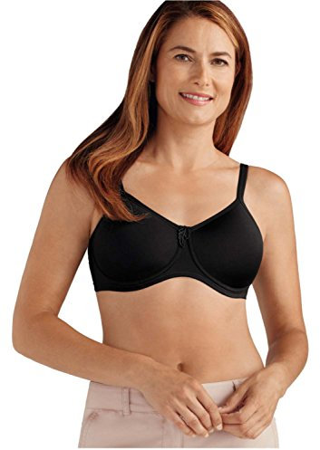 Amoena Lara Seamless Molded Cup Wire-Free Brasier Lara Senza Cuciture, Modellato da Donna (Confezione da 1), Nero, 34C
