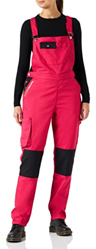 Fashion Sécurité Salopette de Travail Femme Rose et Noir Résistante, Confortable et Tendance - Bricolage et Jardinage