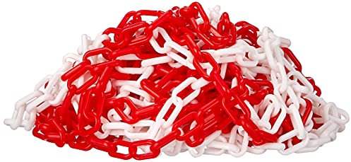 Cvm 790010 Chaîne en plastique bicolore/rouge 5 x 20 x 30 mm 25 m