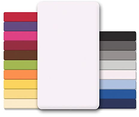 CelinaTex Jersey Topper Spannbettlaken Lucina Doppelpack 140x200-160x200cm Schnee weiß 100% Baumwolle gekämmt bis 12cm Matratzenhöhe Spannbettbezug, Leintuch, Bettlaken, elastisch, Strech, Oeko-Tex