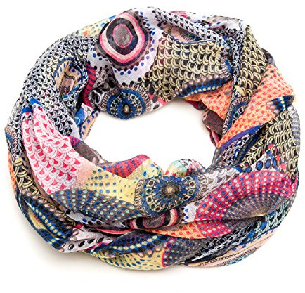 Loop – Sciarpa a tubo con tema decorazione Cerchi in diversi colori di prima qualità della Zarolo 9 Medium