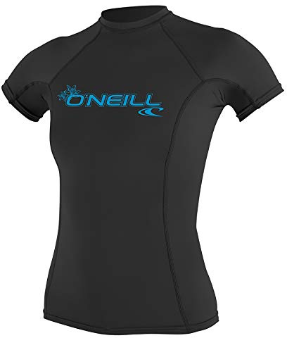 O'Neill Wetsuits Damen Uv Schutz wms basic skins S/S crew Rash Vest, Schwarz, M