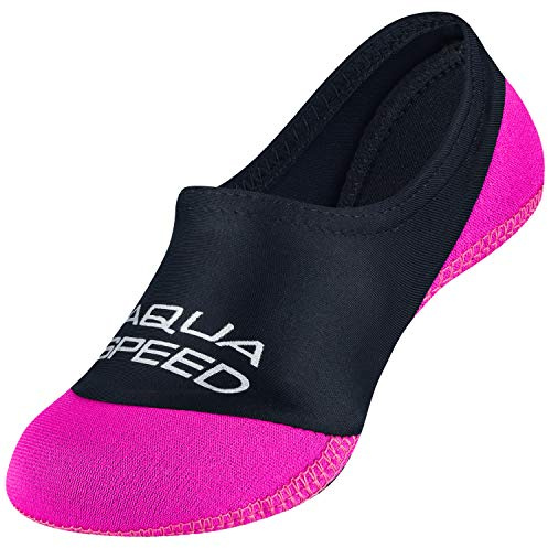 Aqua Speed Neo Socks pour Enfants | Chaussettes en néoprène | Enfants | Semelle antidérapante | Rose | Taille: 20/21