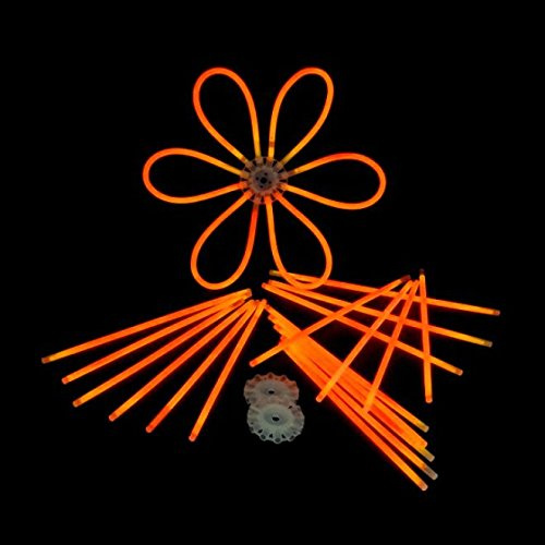 Decotrend-Line- Braccialetti Starlight Glowstick Fluo Neon, Colore Arancione, 100106