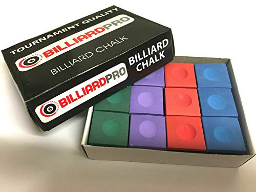 cueball16 12 Pieces BOX of Tournament Quality Snooker or Pool Cue Tips Chalks (MIXED)