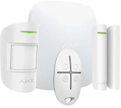 AJAX StarterKit CAM Plus Configuración básica del Sistema de Seguridad con fotocomprobaciones de Alarma y Soporte LTE Blanco - 20294