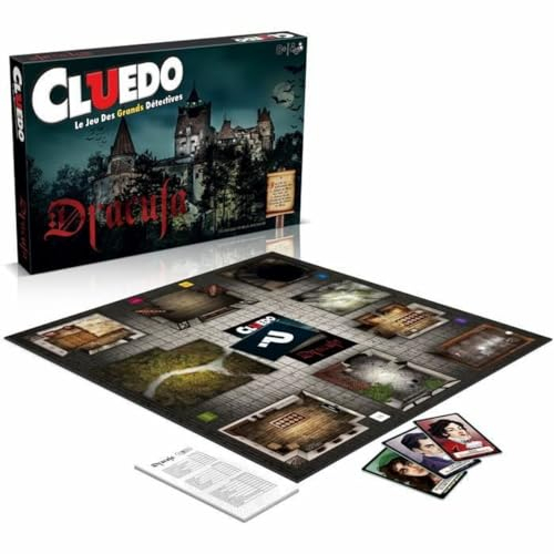 Winning Moves - CLUEDO Dracula – Gesellschaftsspiel – Brettspiel – französische Version