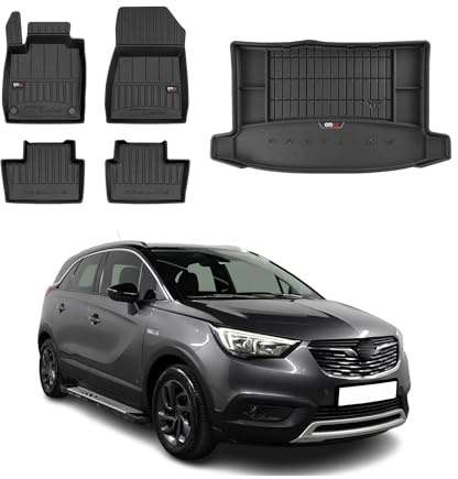 OMAC Fußmatten & Kofferraumwanne Set für Opel Grandland X 2017-2025 Gummi 5X