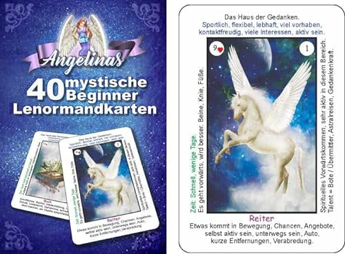 Angelinas 40 mystische Beginner - Lenormandkarten: + 9 Tauschkarten in der dritten Neuauflage