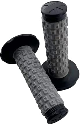 HJSIUTV Universal 7/8 Inch Motorcycle Hand Grips Dirtbike Throttle Bar Grip