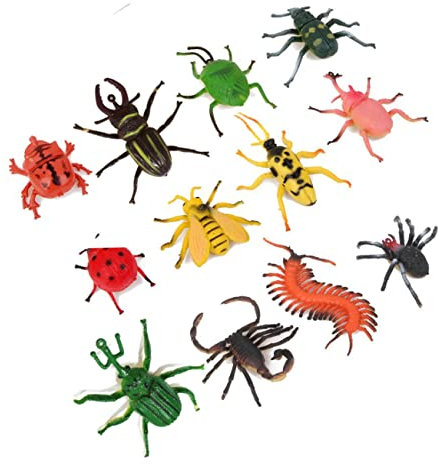 YARNOW 12pièces Jouets Miniatures Insectes Factices pour Garçon Fille Modèle De Simulation