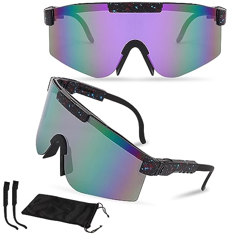 NEOVSUNY Schnelle Brille Rave Fahrrad Sonnenbrille Fahrradbrille Sonnenbrille Herren Damen Sportbrille Fahrradbrille,für Outdooraktivitäten Wie Radfahren Laufen Glof Ski im Freien