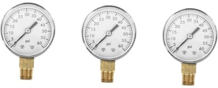 Happyyami 3pcs Pool Filter Pressure Gauge Water Pressure Gauge for Pool Spa Lightweight