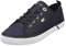 Tommy Hilfiger Damen Vulc Canvas Sneaker Fw0Fw08063 Low Top, Blue (Space Blue), 38.5 EU