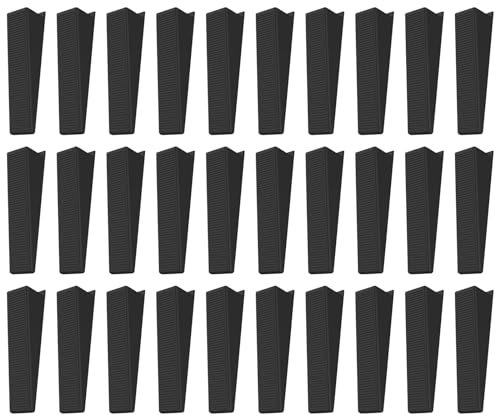 Système de Nivellement Carrelage,30 Cales en Plastique pour Panneaux de Clôture,pour Aide à la Pose de Carreaux,Kit de Niveleur Carrelage pour le Nivellement