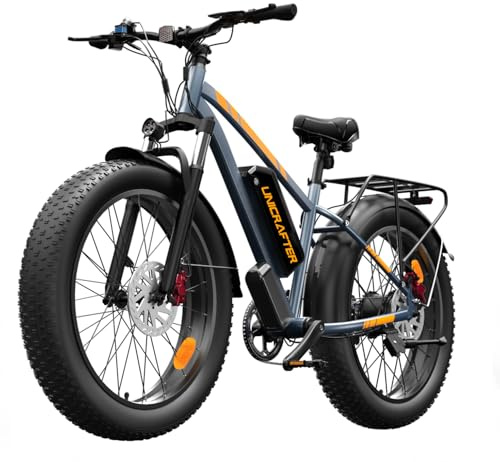 1000W Electric Bike for Adults, 7 Speed Ebike with 26 Fat Tire, Max 30MPH & 50 Miles, 48V 18.2Ah Battery, Hydraulic Disc Brake, All-Terrain Moped Style Ebike for Snow, Mountains, Sand, Road