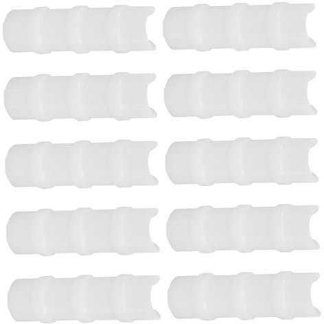 Toddmomy 10Piezas Clips De Fijación Abs Para Invernadero De Tuberías De Accesorios Resistentes Para Jardín y Cubiertas