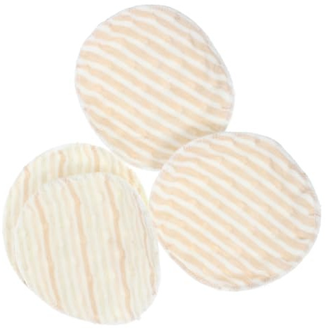 VICASKY 4pcs Cotton Breast Pads for Women Washable and Comfortable Nursing Pads for New Mothers Suitable for Outdoor Use and Carry in A Handbag