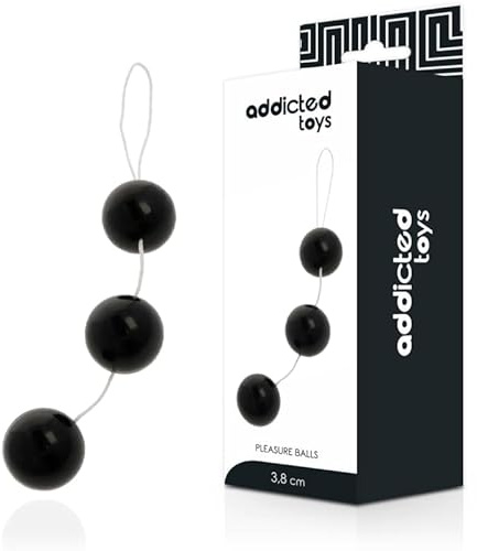 ADDICTED TOYS Balles de Plaisance Anales, ABS, Modèle D-220150, 3,6 cm x 15 cm, Usage Débutant ou Avancé