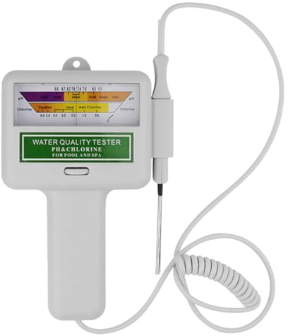 Monitores para piscina Probador de agua portátil Medidor de cloro de doble escala CL2 Probador de agua
