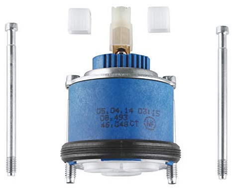 GROHE Ersatzteil, Keramik Kartusche 46 mm (mit keramischem Dichtsystem, variabel einstellbare Mengenbegrenzung, für Einhandmischer), 46048000