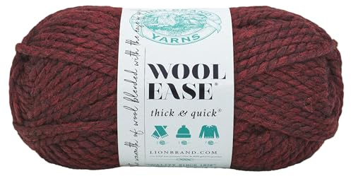 Lion Brand Yarn Company FBA_640-143 Filo di Lana, Misto, Porpora, 97 unità