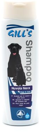 Croci Gill's - Shampoo Nuvola Nera, Ideale per Cani e Gatti dal Pelo Scuro, rivitalizzante, Profumo Delicato, 200ml