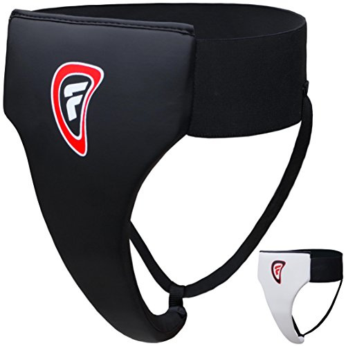 Farabi Sports Female Ladies Groin Guard Protector Kickboxing Mix Martial Arts Womens (L/XL, Black)