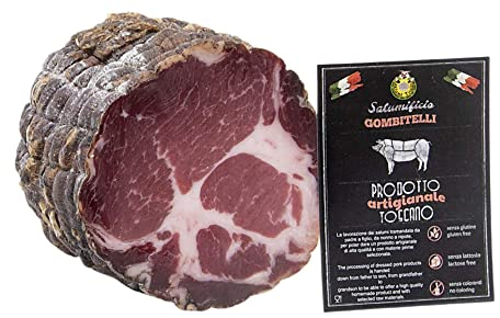 Coppa Stagionata (Capocollo Stagionato) | trancio sottovuoto da 0,5 kg | Salume artigianale Toscano | Salumificio Artigianale Gombitelli - Toscana