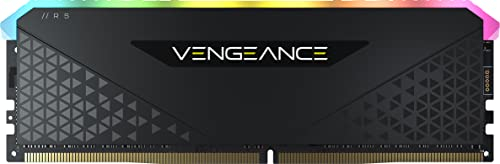 Corsair Vengeance RGB RS 8GB (1x8GB) DDR4 3600MHz C18 Desktop Memory (Dynamic RGB Lighting, Preset Lighting Profiles, Tight Response Times, Compatible with Intel & AMD 300/400/500 Series) Black