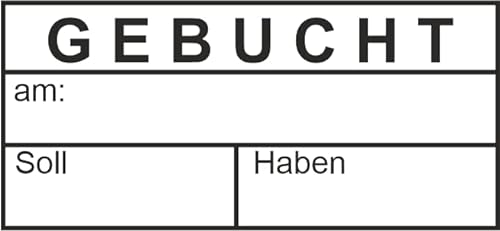 Kontierungsstempel - mit trodat printy Textstempel 4929 – Custom- 50x30 mm, Büro, Buchungsstempel, Firmenstempel