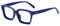 YUELUQU Rechteckige große Rahmen Brille Damen Fake brille Brillenfassungen UV400 Schutz Brille Ohne Stärke (Blau)