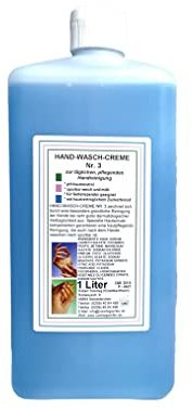 sonntagseifen Handwaschcreme Nr. 3, Premium Handwaschpaste, pH-hautneutral, biologisch abbaubar, für Spender, 1 Liter