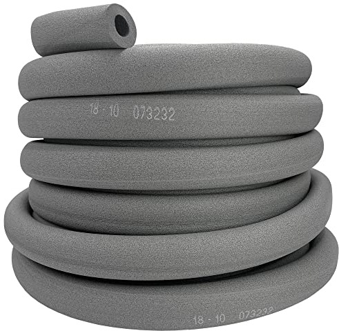 28 m Rohrisolierung (VPE-Rollenware) GEG 50% INSUL-TUBE H-PLUS *GRAU Isolierschlauch Heizung Sanitär Kautschuk Isolierung Made in EU (18 x 10 (11) mm (Rohr Ø x Isolierstärke)