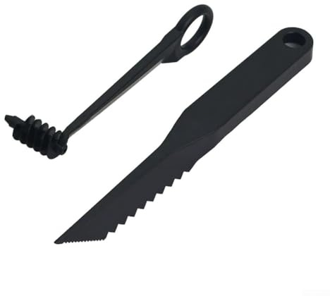 Juego de herramientas de corte de cocina con cortador en forma de V y cortador en espiral para decoración de frutas y rebanado de verduras, adecuado para varias tareas de preparación de alimentos