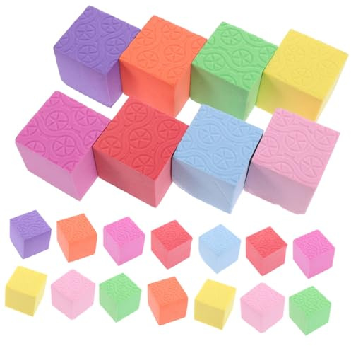 Gatuida 50pezzi Blocchi Costruzione in Schiuma Colorati Giocattolo Educativo Per Ragazzo Ragazza Ragazza Piccoli Compatti e Portatili Per Sviluppo Manuale e Coordinazione Visiva