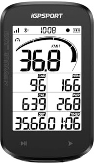 iGPSPORT BSC100MAX GPS Bike Computer, 3'' Screen Auto Start/Stop Custom Data 40H Waterproof Bicycle Computer Wireless