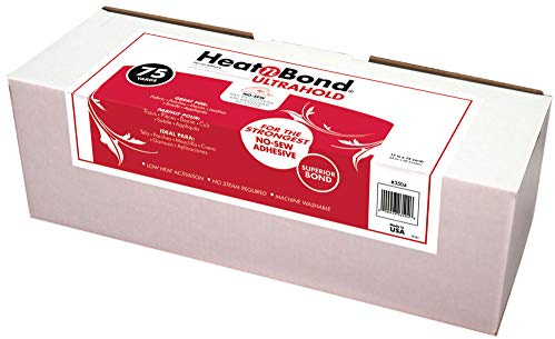 HeatnBond UltraHold Iron-On Adhesive, 17 Inches x 75 Yard Roll in Display Box