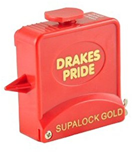 Drakes Pride Supalock Gold bowls measure - red