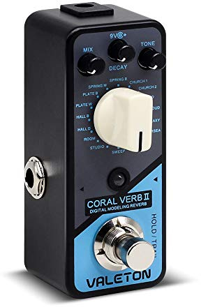 Valeton Coral Verb II Digital Reverb Gitarr Effektpedal